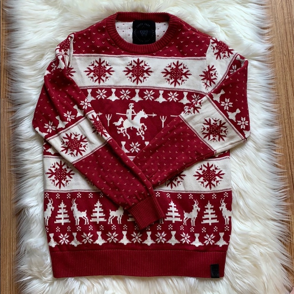 Ugly Yule Sweater Descended from Odin Thor Xmas